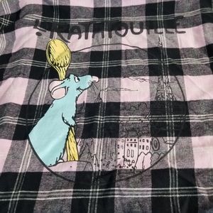 Ratatouille pink Plaid flannel shirt